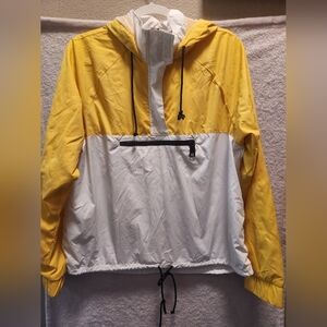 Hollister Yellow and White Jacket